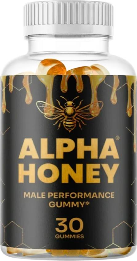 Alpha Honey men's wellness gummies bottle